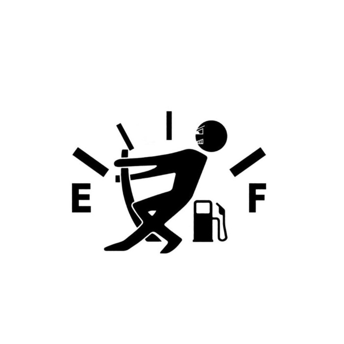 Funny Car Sticker Pull Fuel Tank Pointer Ef Fuel Tank Car Sticker Fuel Tank Vinyl Sticker Decal