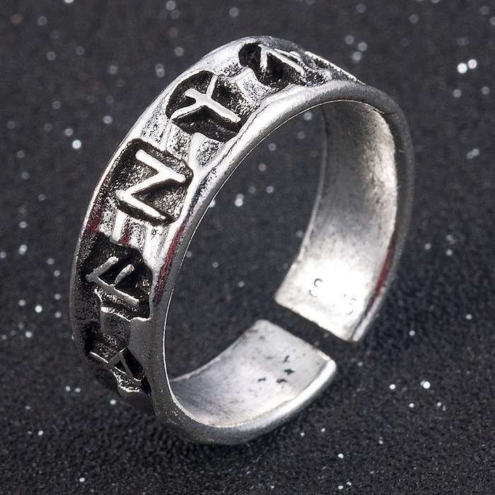 Geometric Symbol Adjustable Ring Male