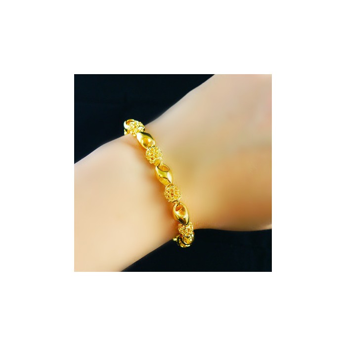Gold-plated brass bracelet