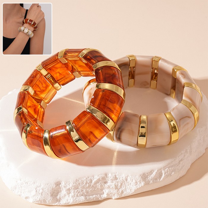Ins Fashion Acrylic Bracelet Temperament Geometric Jewelry For Women