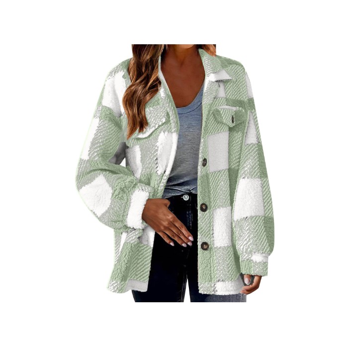 Lamb Fleece Jacket Button Fleece Jacket