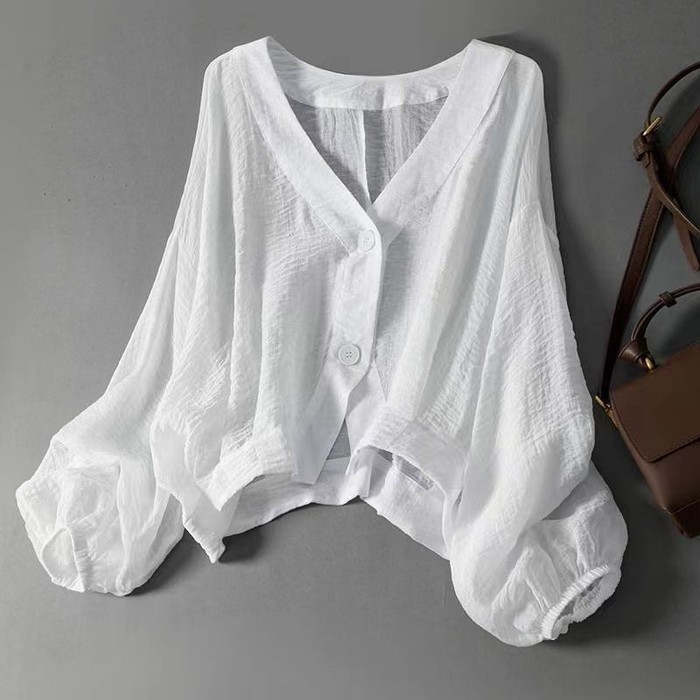 Loose-fitting Lightweight Thin Short Coat