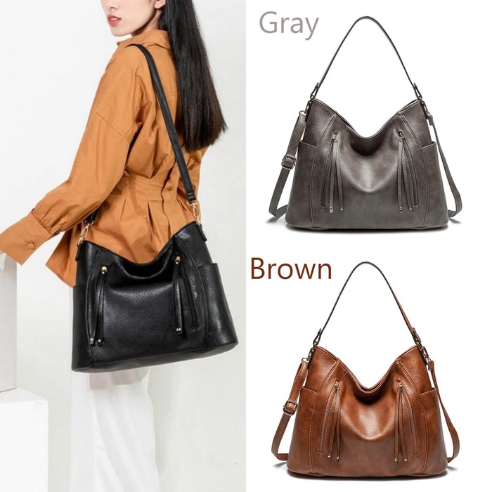 Luxury Women Bag Handbags Women Messenger Bags Leather Designer Handbag Vintage Big Large Capacity Hobos Female Bag