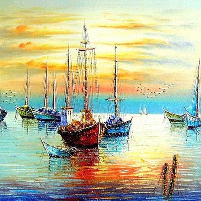 Malen Nach Zahlen - Boote
