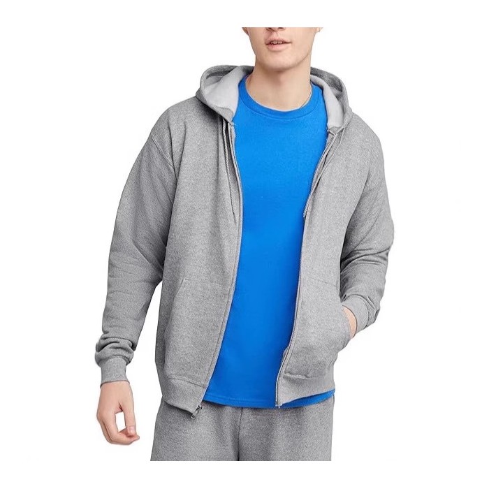Men's American Fashion Brand Hooded Zipper Loose Pullover Top Sweatshirt Jacket