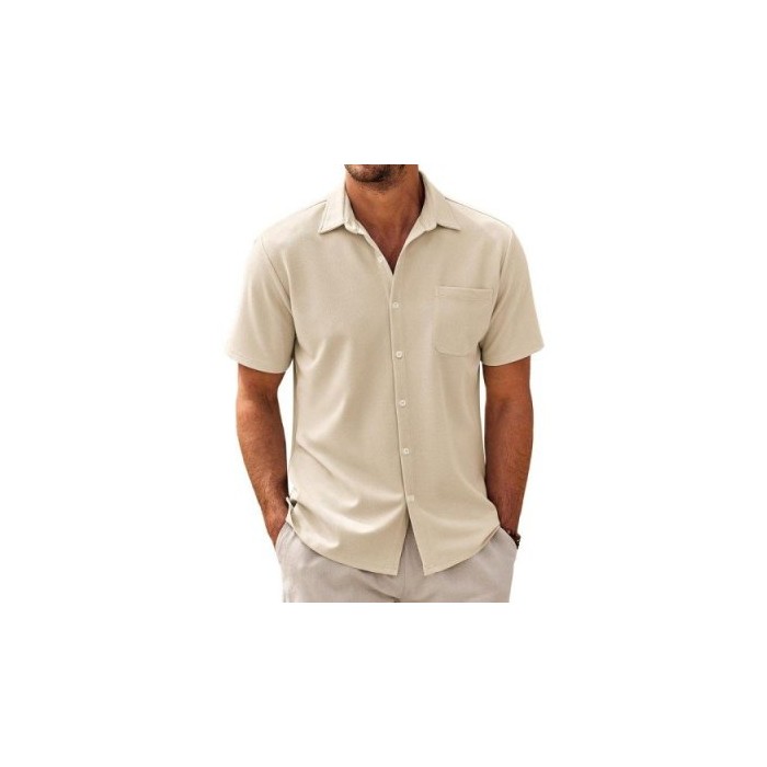 Men's Cardigan Plus Size Short Sleeve