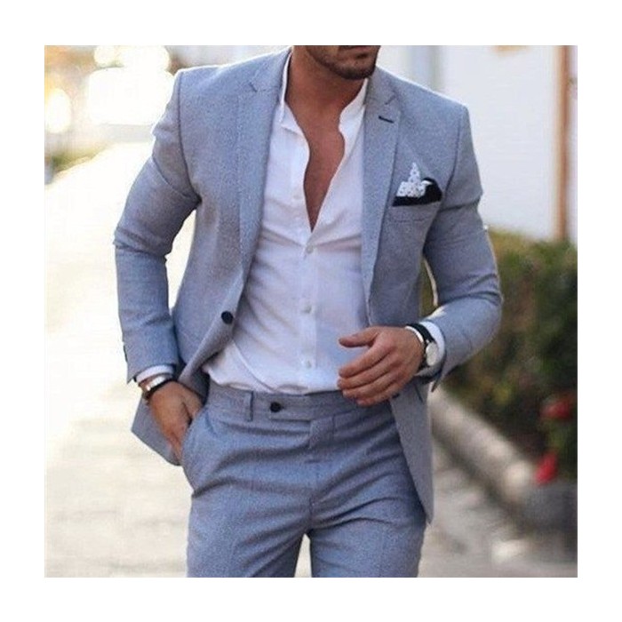 Men's Plus Size Two-piece Suit