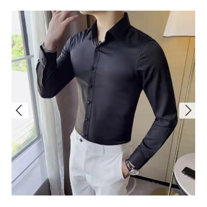 Men's Sports And Leisure Long Sleeve Lapel Shirt