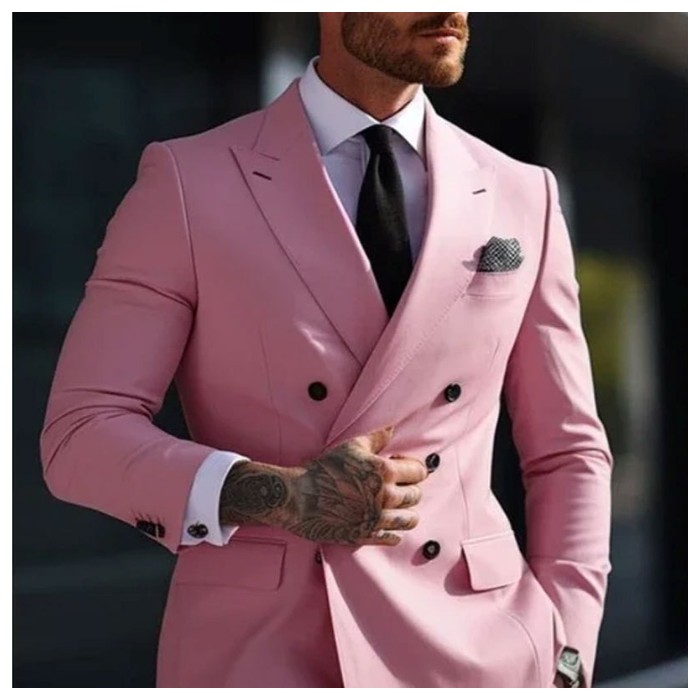 Men's Two-piece Suit Korean Style Slim Fit Business Best Man Casual Suit