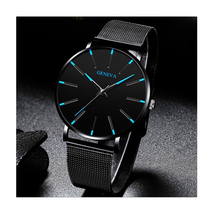 Mesh strap quartz watch