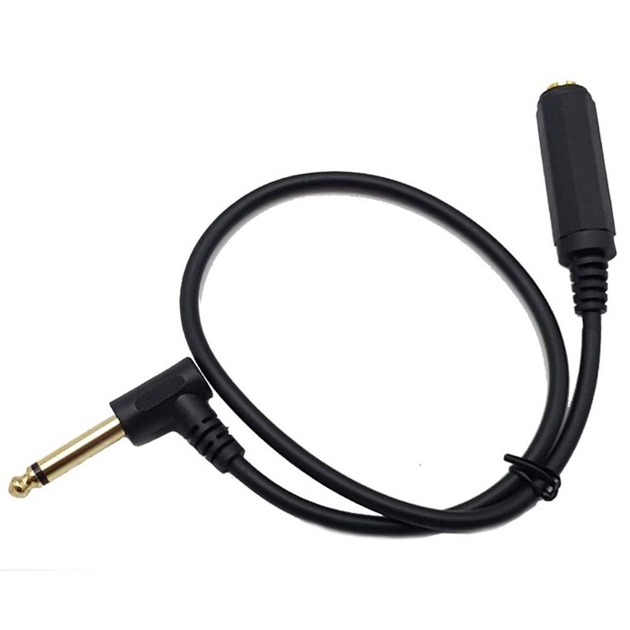 Microphone Audio Male To Female Mono Elbow Audio Cable