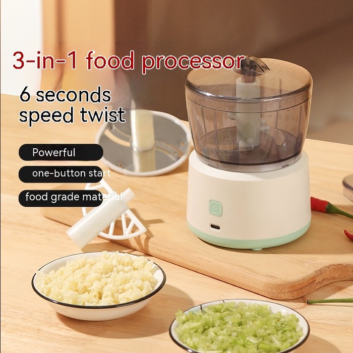 Mini Meat Grinder Household Electric Small Mixer Mincing Machine Automatic Multi-function Filling Intelligent Cooking Machine