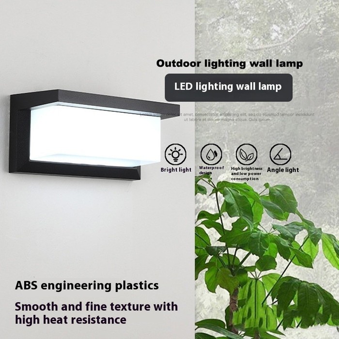 Modern Simple Outdoor Wall Lamp Waterproof Exterior Sconce Light For Garden Patio Porch