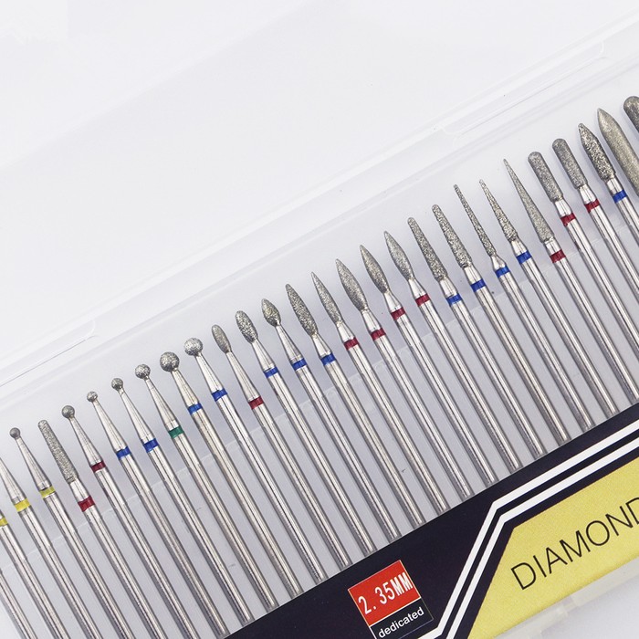 Nail Art Diamond Polishing Head Set