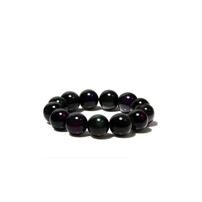 Natural Rainbow Eye Obsidian Bracelet