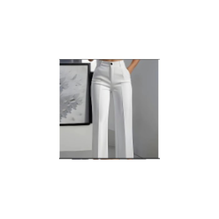 New Cross-border European And American Women's Solid Color Suit Pants Wide-leg Trousers
