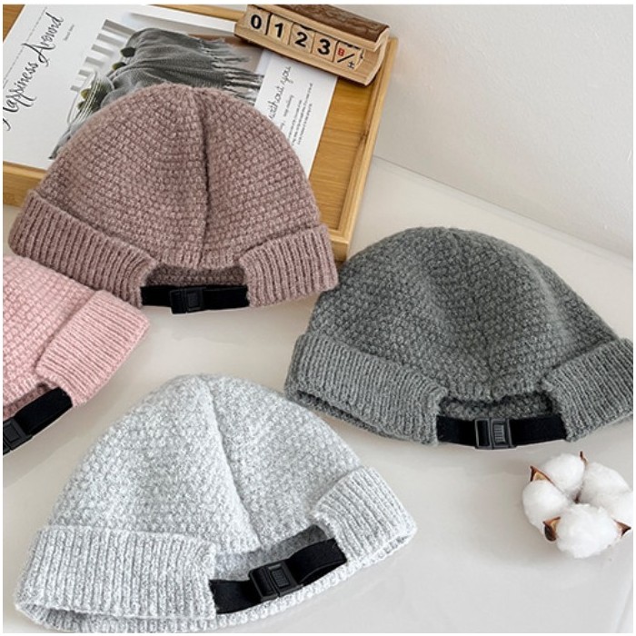 Outdoor Autumn And Winter Warm Hemming Knitted Woolen Cap