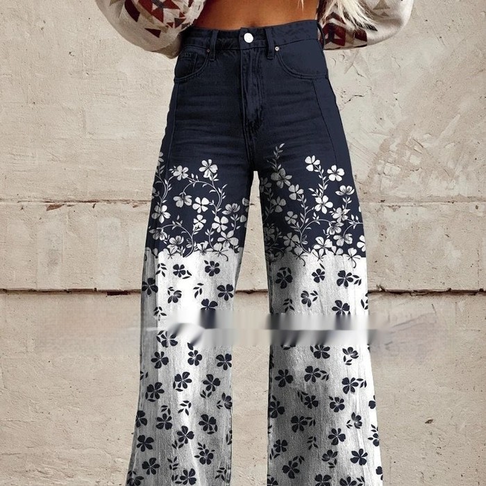 Plus Size Women's Casual Thin Imitation Jeans