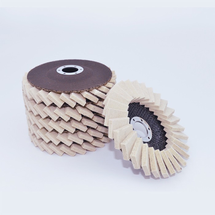 Polishing Wheel Mirror Angle Grinder Net Cover Flat Wool Flap Disc