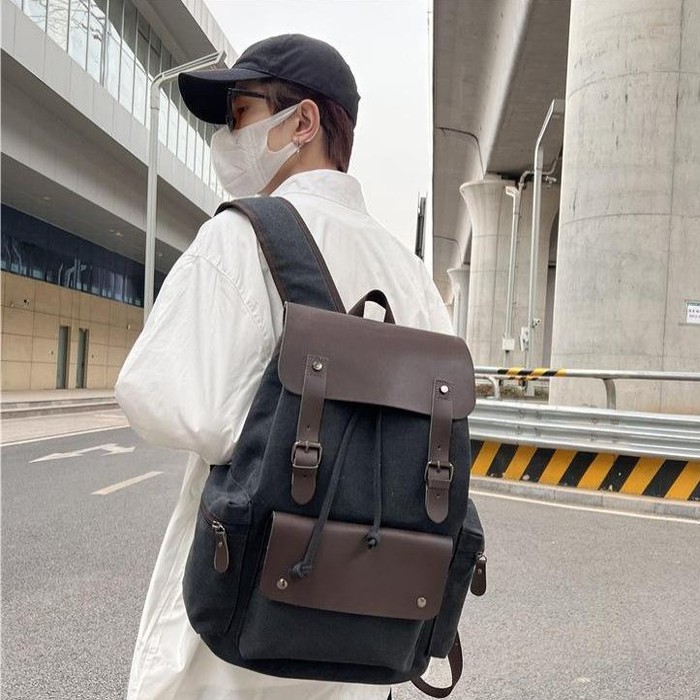 Retro Wear-resistant Large-capacity Backpack