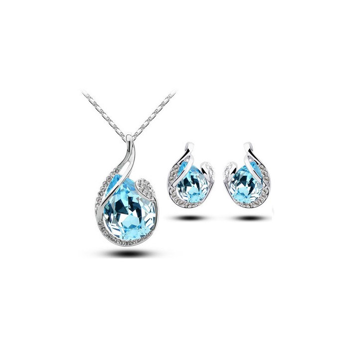 Rhinestone Earring Necklace
