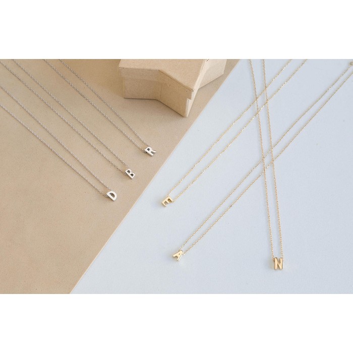 Simple Letter 26 Letter Necklace Clavicle Chain Sweater Chain Bracelet Anklet