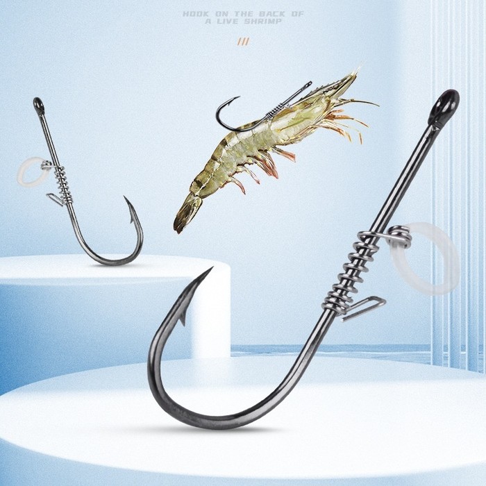 Spring Rubber Band Sea Fishing Lure For Live Shrimp