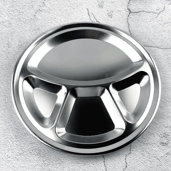 Stainless Steel Round Snack Plate