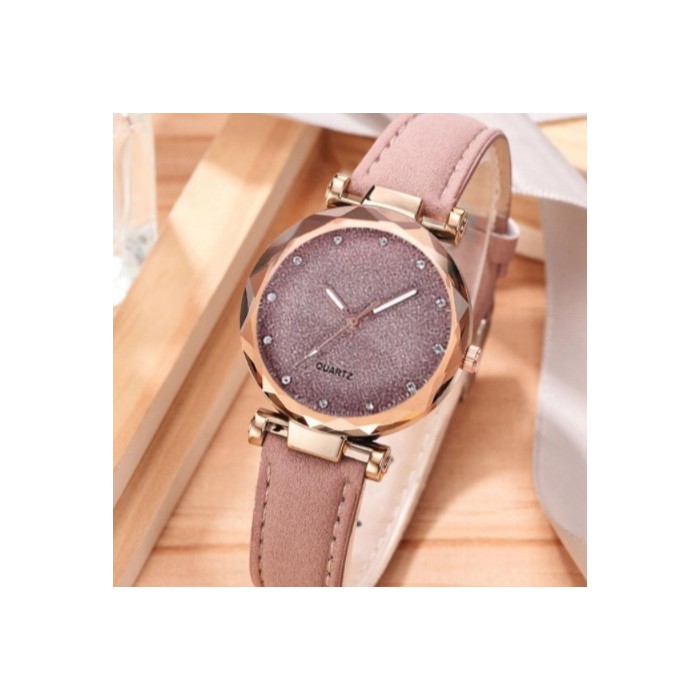 Star Fashion Frosted Belt Watch