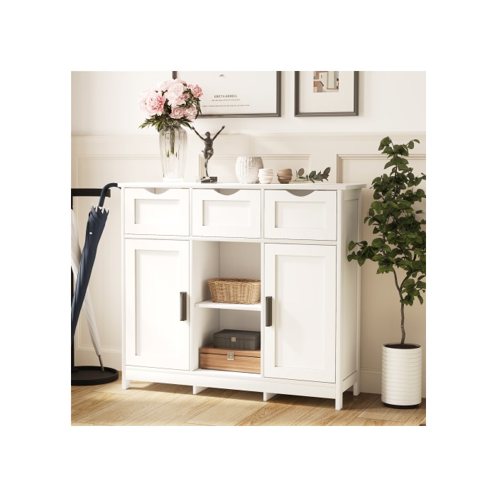 Storage Cabinets,Wooden Floor Cabinet,with Drawers And Shelves Storage Cabinets,Accent Cabinet For Living Room,Bedroom,Bathroom Furniture Home Decor