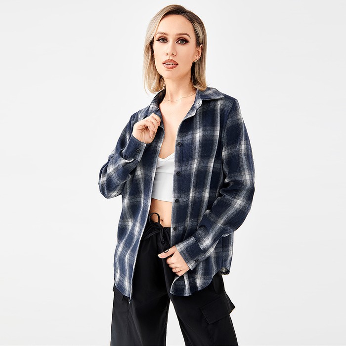 Stylish Plaid Shirt With Everything