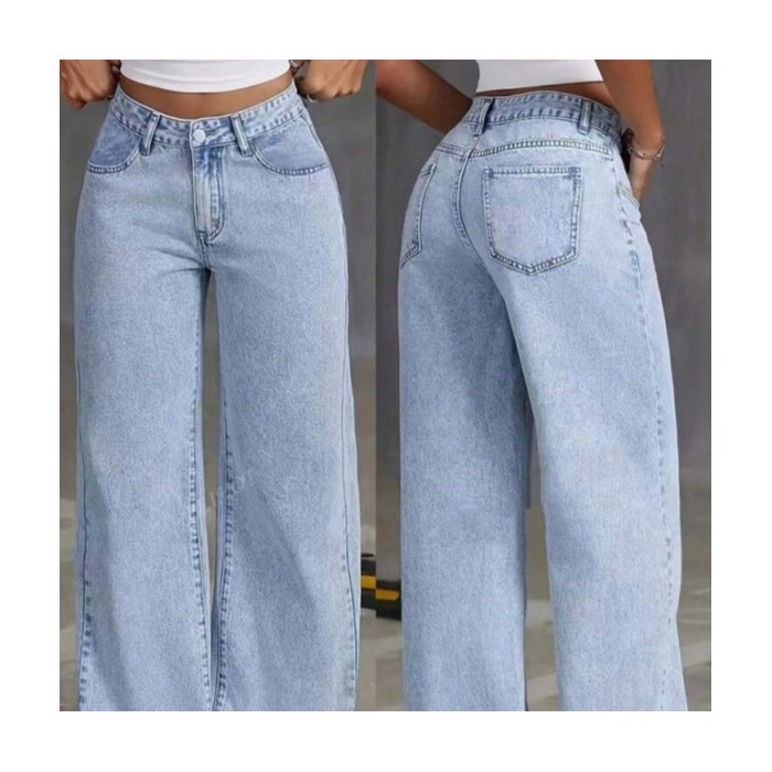 Sweet And Spicy Style High Waist Straight Jeans