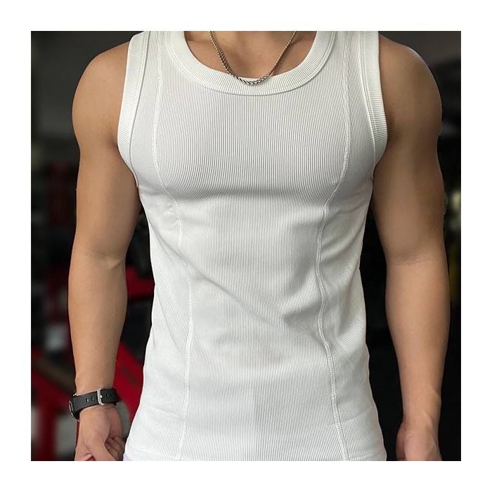 Thick Combed Texture Large Tanks Men