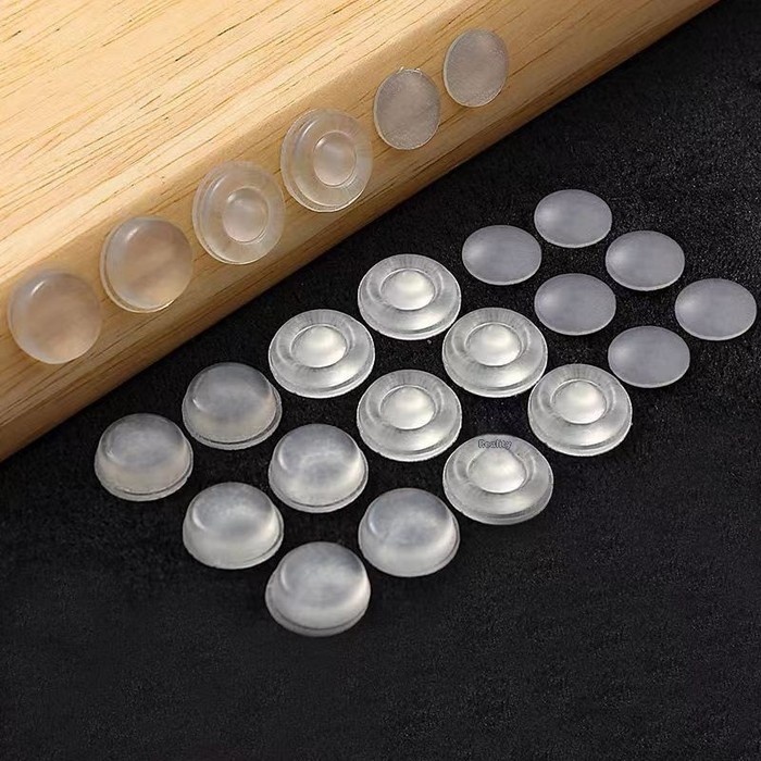 Transparent Silicone Anti-collision Particle Wardrobe Cabinet Door Rear Pad