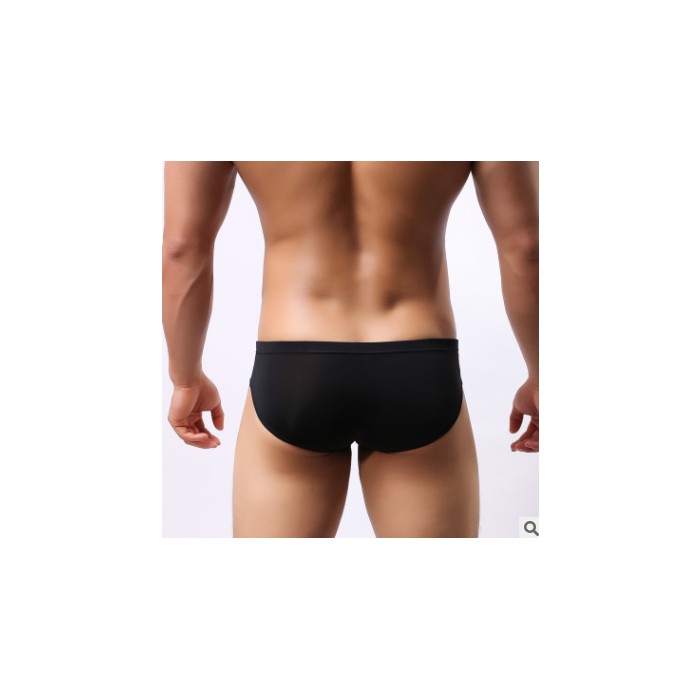 Ultra-thin Transparent Ice Silk Men's Briefs
