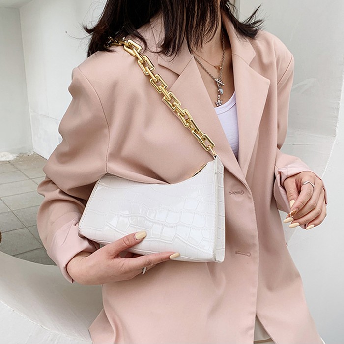 Underarm Bag Texture Chain Women's One-shoulder
