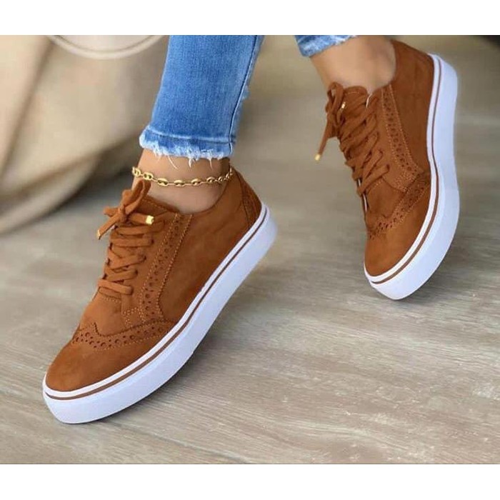 Viscose Shoes Women Solid Color Brown Round Toe