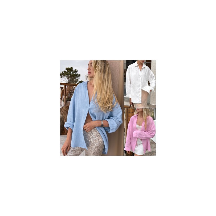 Women's Solid Color Casual Long Sleeves Cardigan Coat Blouse