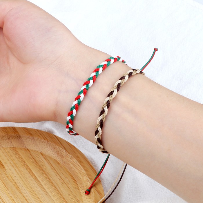 Women's Twist Weave Bracelet Dopamine Color