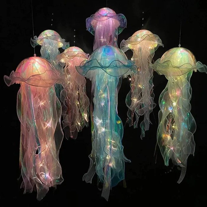 Creative Portable Jellyfish Flower Lamp For Home Decor