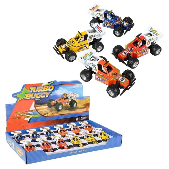 Die-Cast Pull Back Turbo Racer Car Kids Toy