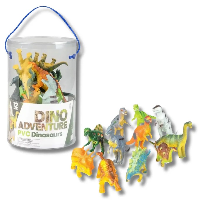 Dinosaur Playful Stocking Stuffer Kids Toy- 12 Pcs