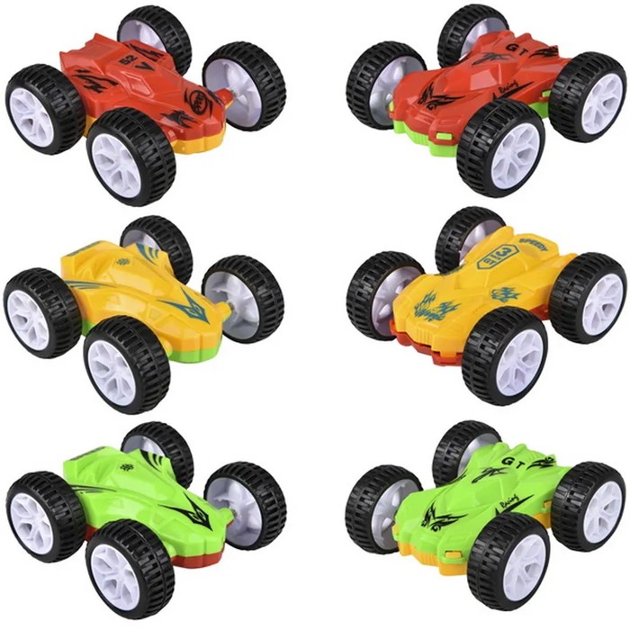Double-Sided Pull Back Car Kids Toy- Assorted