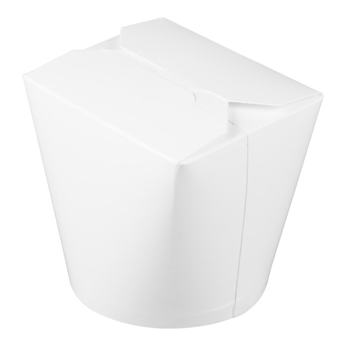 Fold-Pak SmartServ 26 oz. White Microwavable Paper Take-Out Container - 500/Case