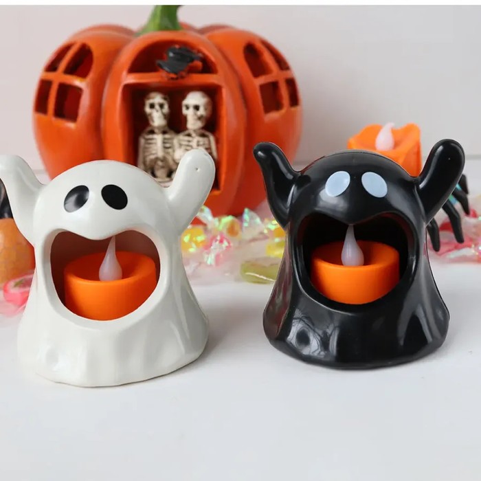 Ghost Candlestick Pumpkin Lamp Small Gifts