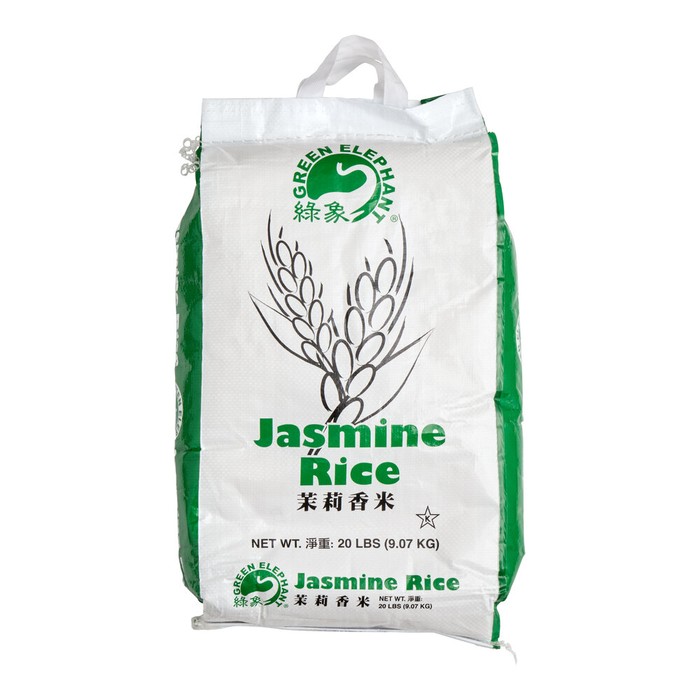 Green Elephant Jasmine Rice 20 lb.