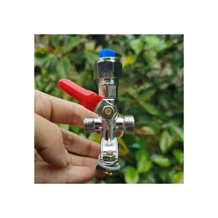 High Pressure Garden Sprayer Nozzle Zinc Alloy Agricultural Fan Shape Tube Binder Tractors Spray Head Irrigation Watering System