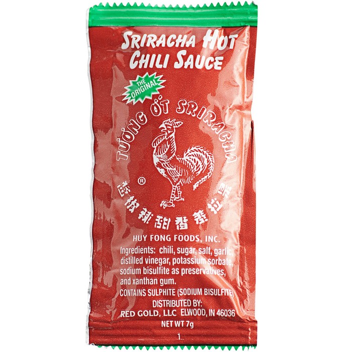 Huy Fong 7 Gram Sriracha Hot Chili Sauce Packet
