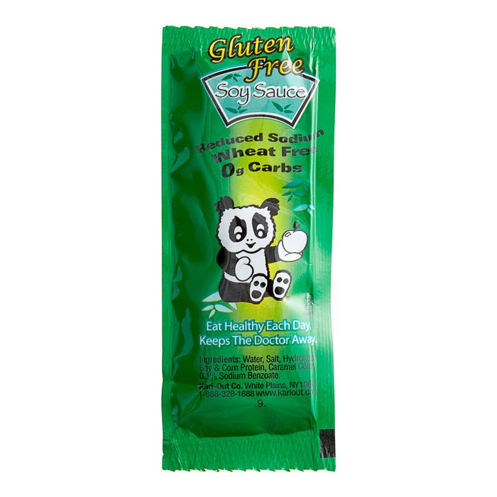 Kari-Out Company Gluten-Free Soy Sauce 8 Gram Packet - 400/Case