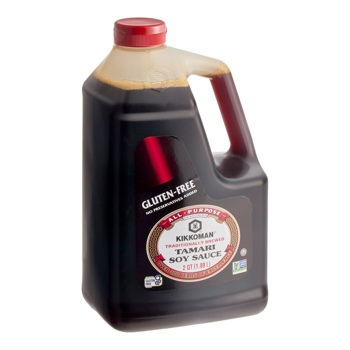 Kikkoman Gluten-Free Preservative-Free Tamari Soy Sauce 0.5 Gallon
